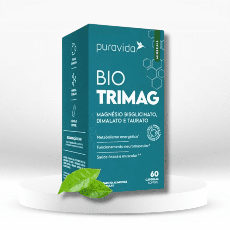 Pura Vida Bio Trimag - 60 cápsulas - Nutrikcal